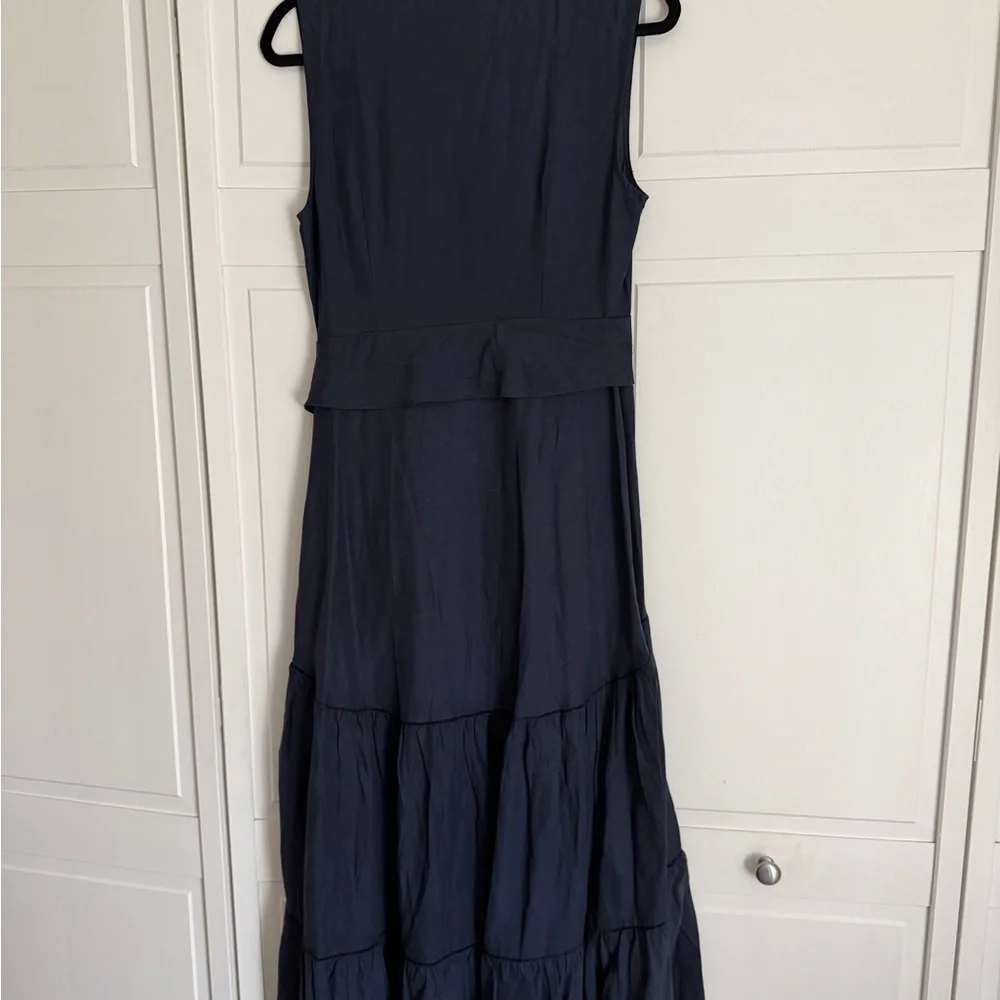 Kobi Halperin Navy Sleeveless V-Neck Tiered Maxi Dress - Picture 2 of 3